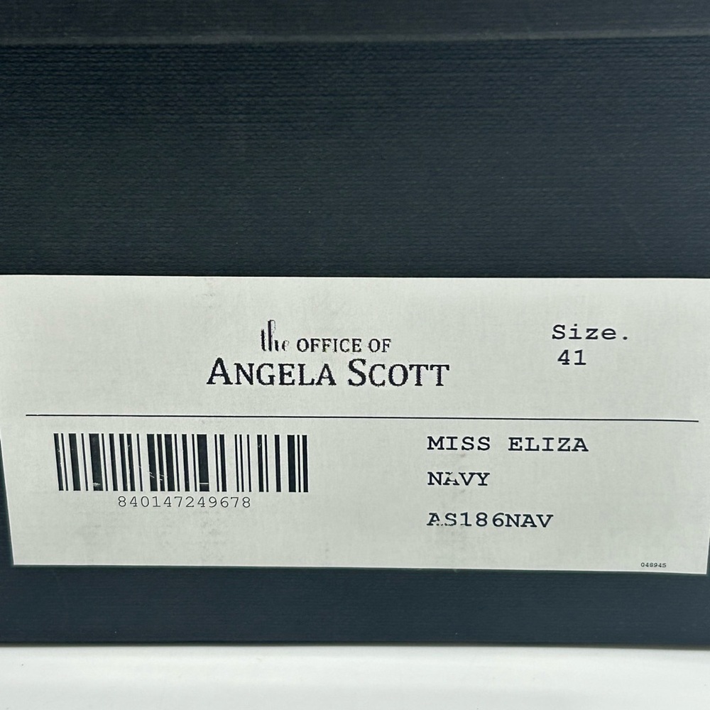 The Office of Angela Scott Miss Eliza Navy Mary Jane Heels Size EU 41 US 11 NWT - Picture 12 of 13